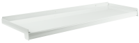 OHÝBANÝ HLINÍKOVÝ PARAPET 1,4 mm S NOSEM 25 mm | BÍLÁ RAL 9016