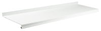 OHÝBANÝ HLINÍKOVÝ PARAPET 1,4 mm S NOSEM 25 mm | BÍLÁ RAL 9016