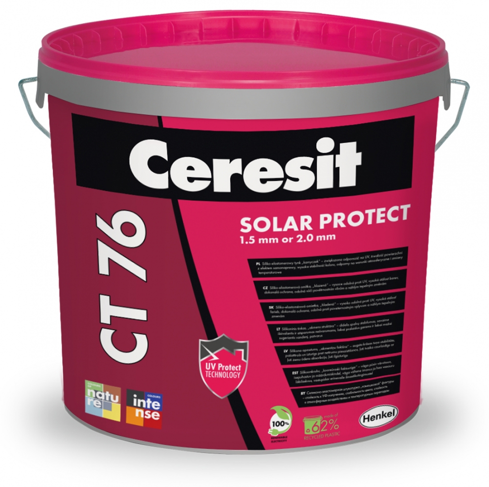 CERESIT CT 76 Solar Protect Siliko elastomerová omítka | Hlazená