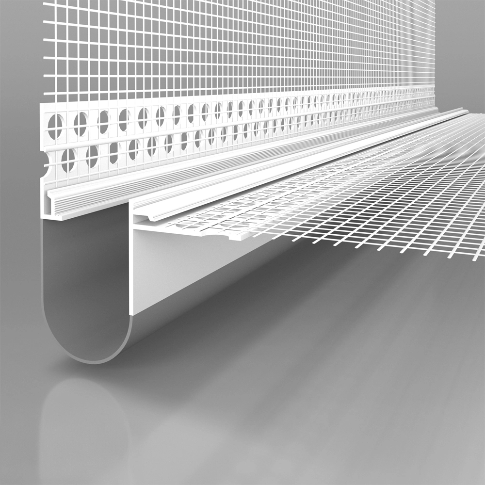 LIKOV LD-NH R PVC 06 Rohový dilatační profil s tkaninou 100 x 100 mm | Délka 2,5 m