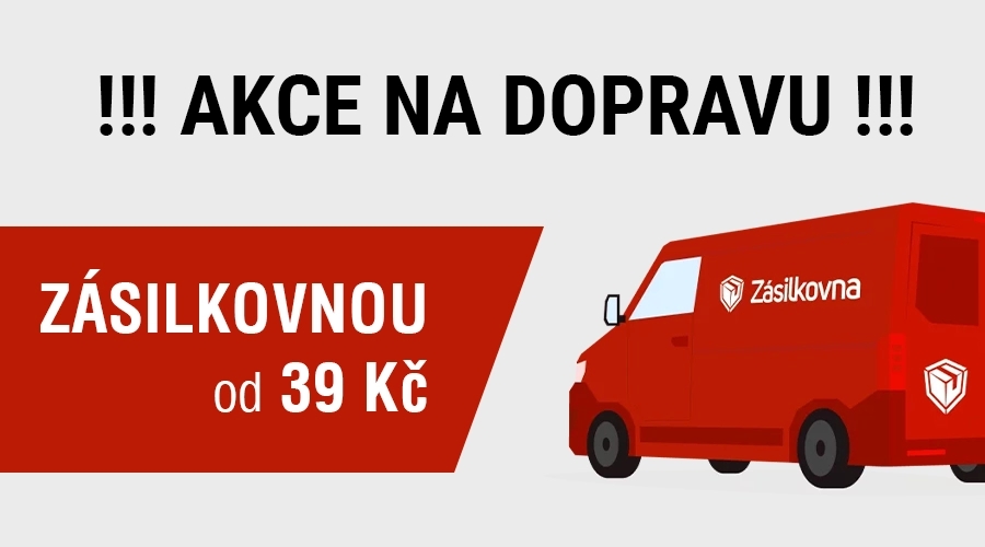 AKCE DOPRAVA Zásilkovnou od 39 Kč
